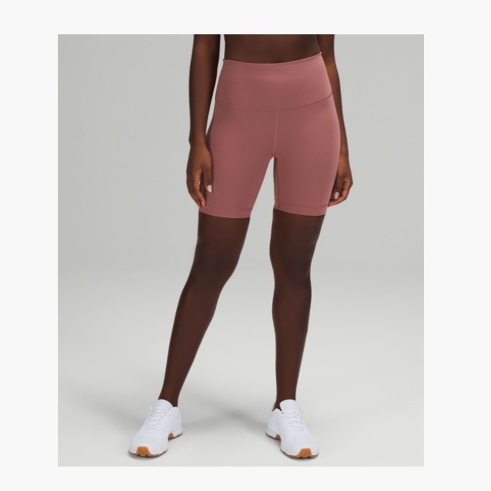Lululemon wunder train high rise short 6”- spiced chai